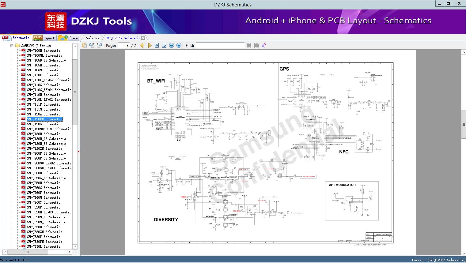 SM J120FN Schematic SAMSUNG J Series SAMSUNG Schematic DZKJ