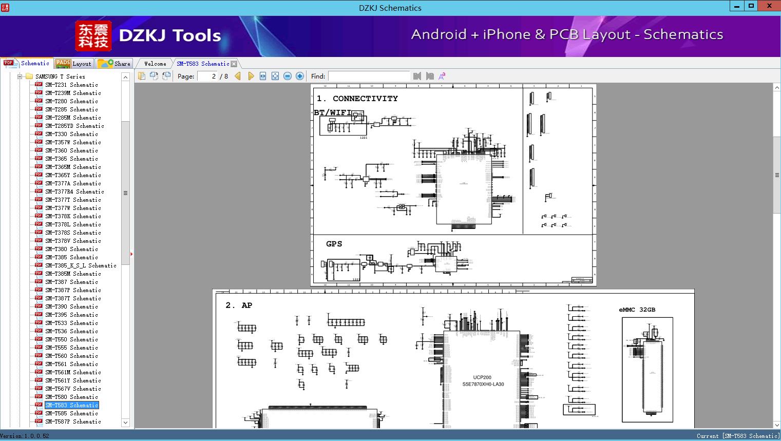 SM T583 Schematic SAMSUNG T Series SAMSUNG Schematic DZKJ