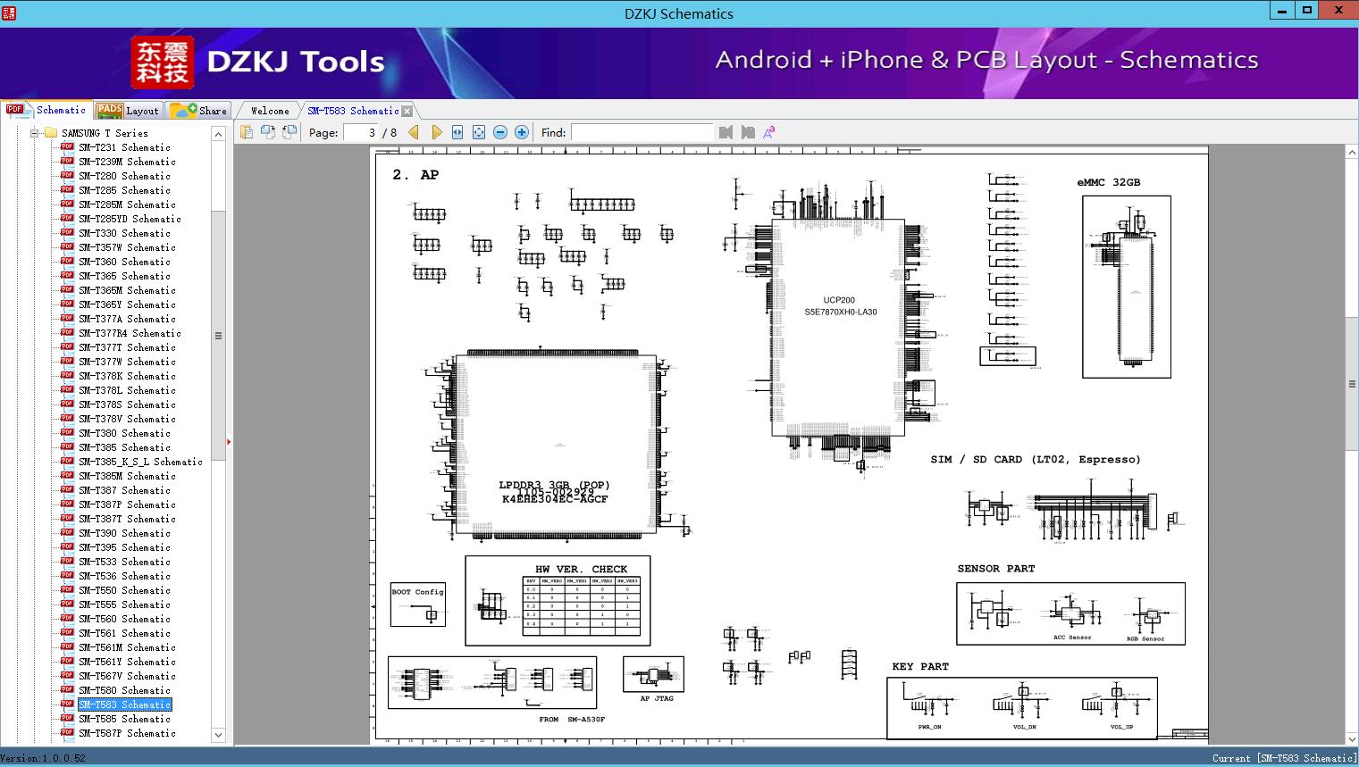 SM T583 Schematic SAMSUNG T Series SAMSUNG Schematic DZKJ