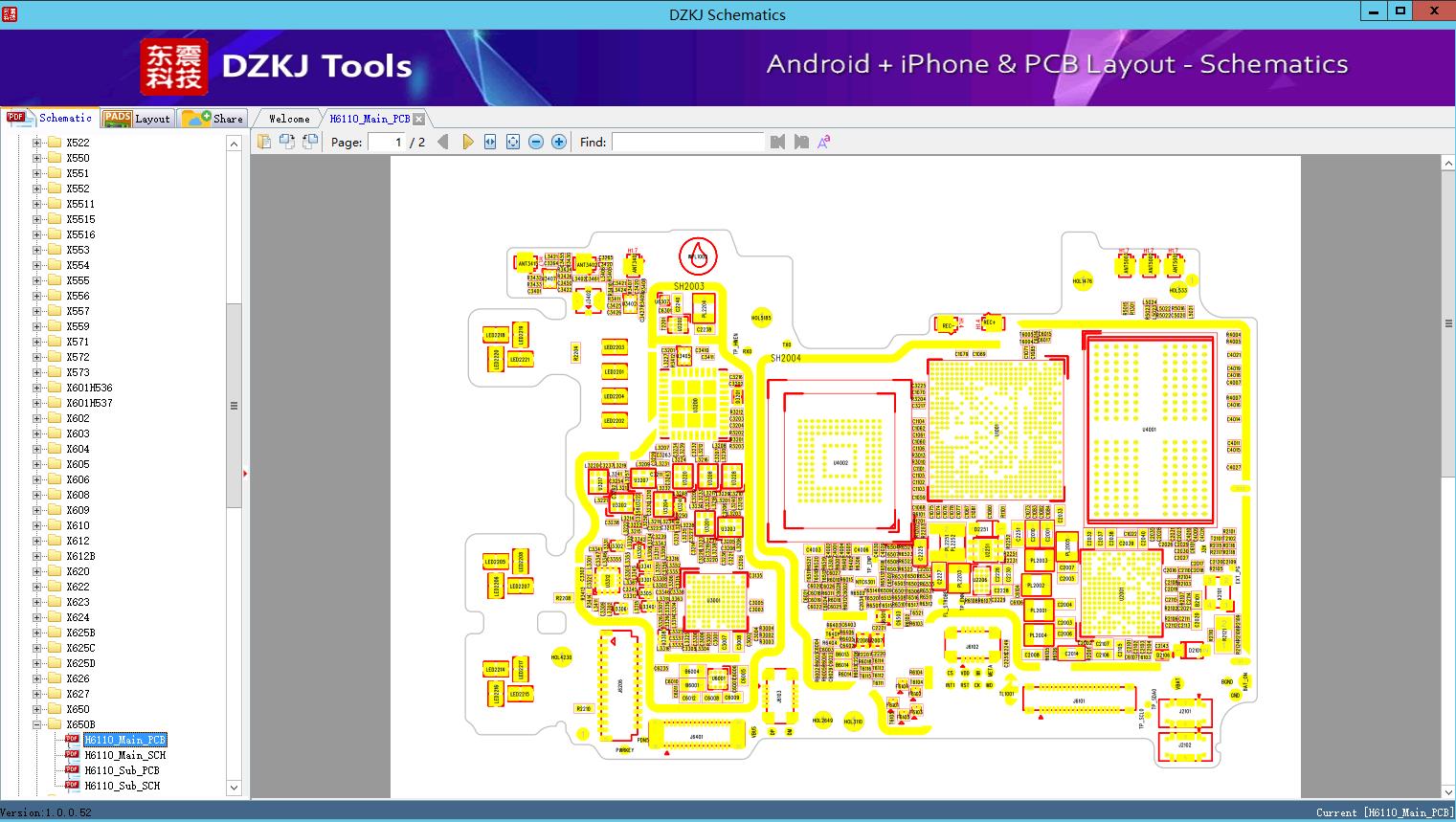 H6110 Main PCB X650B INFINIX Schematic DZKJ Schematics PCB Layout