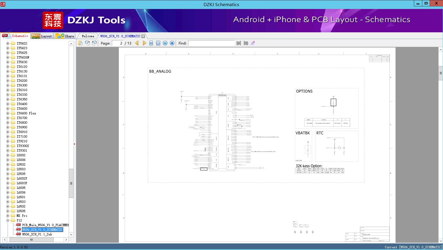 W506 SCH V1 0 SCHEMATIC P12 ITEL Schematic DZKJ Schematics PCB