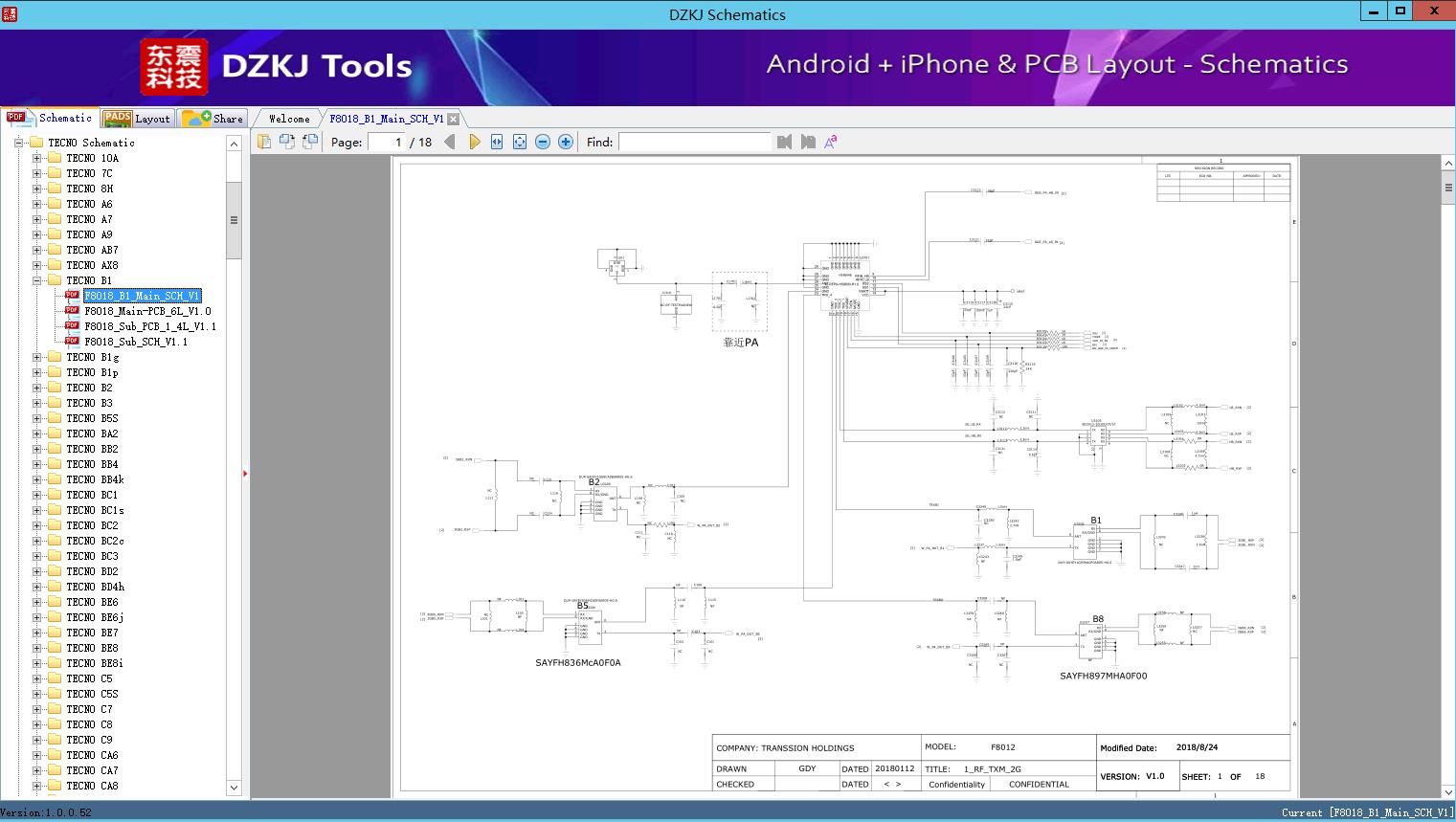 F B Main Sch V Tecno B Tecno Schematic Dzkj Schematics