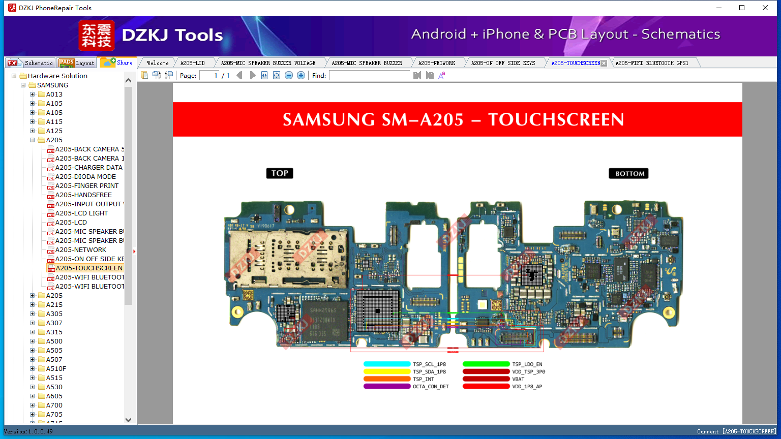 Samsung a225 схема