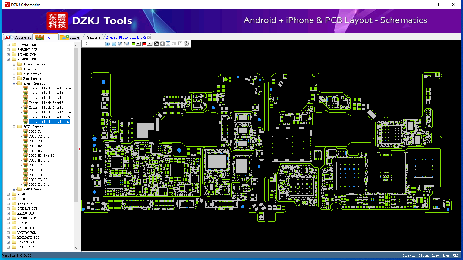 Update_LAYOUT_Xiaomi Black Shark 5RS_bitmap - DZKJ Schematics & PCB Layout