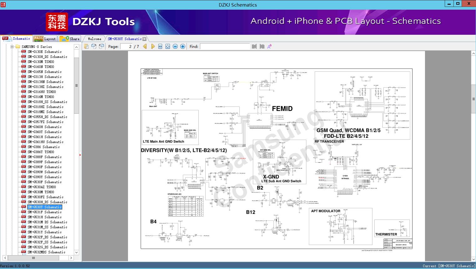 SM-G530T Schematic