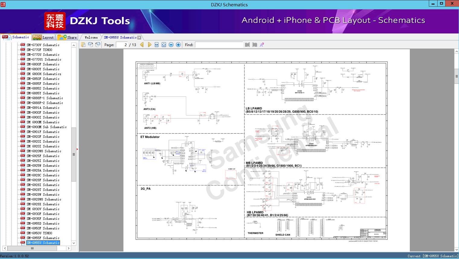 SM-G955U Schematic