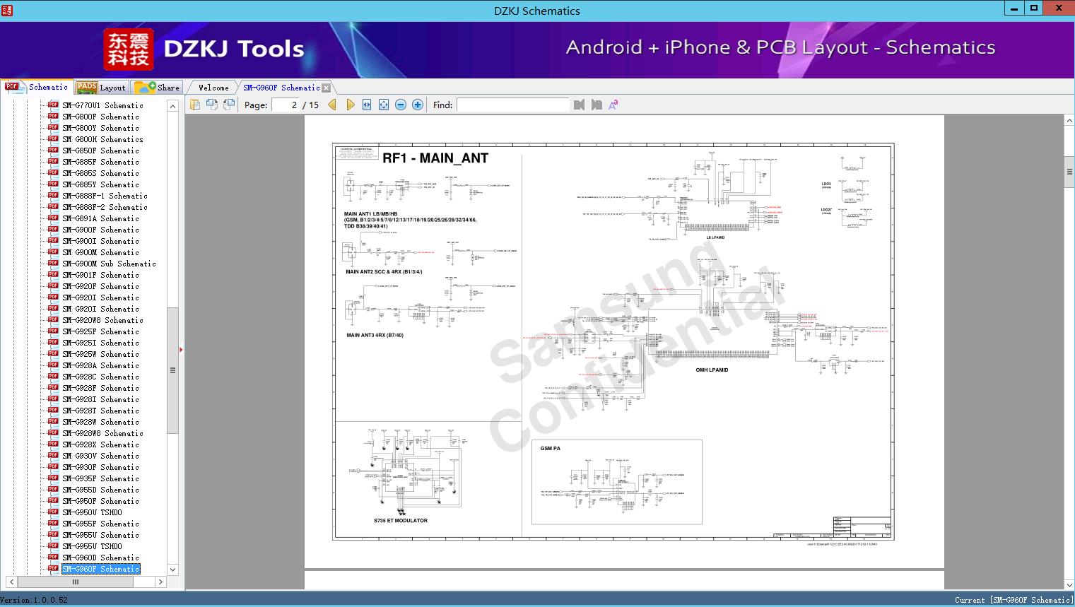 SM-G960F Schematic