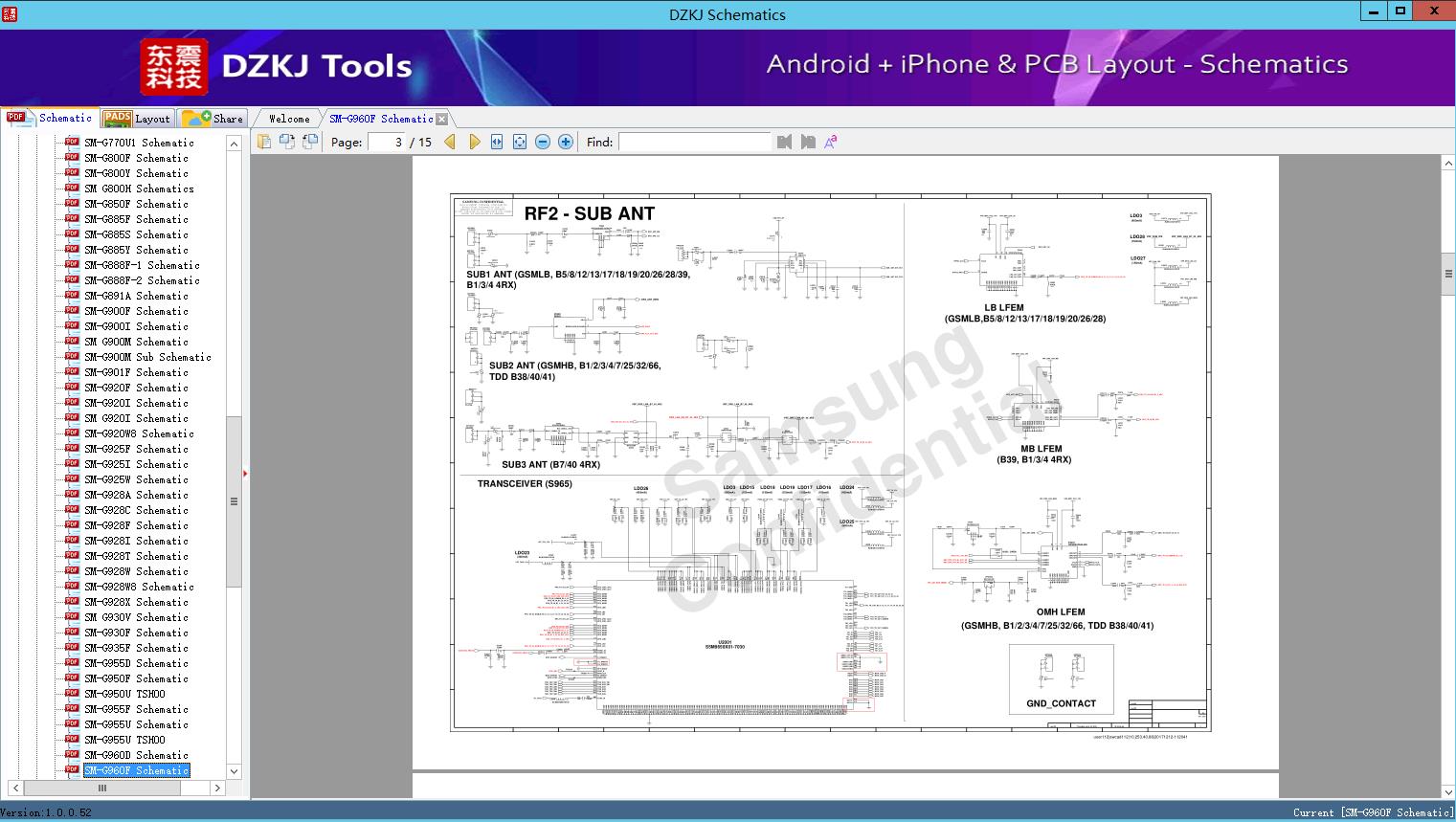 SM-G960F Schematic