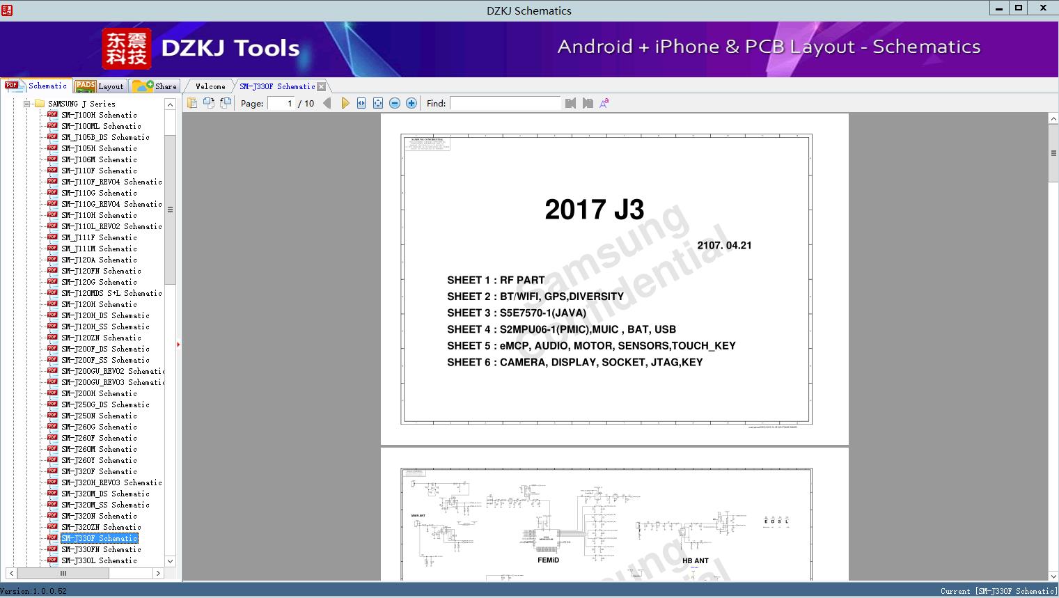 SM-J330F Schematic