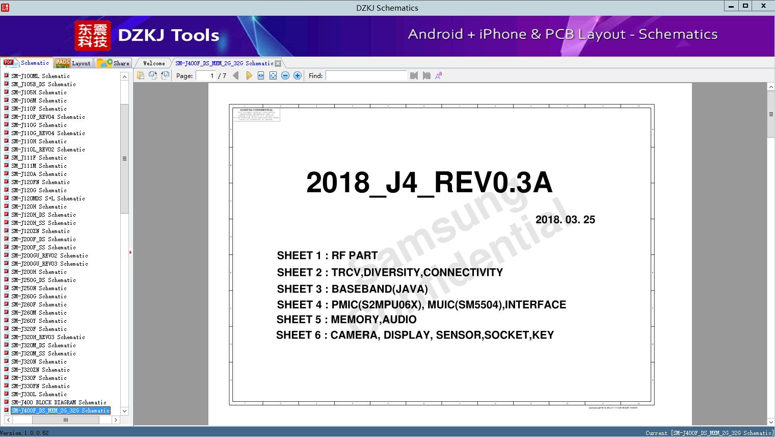 SM-J400F_DS_MEM_2G_32G Schematic