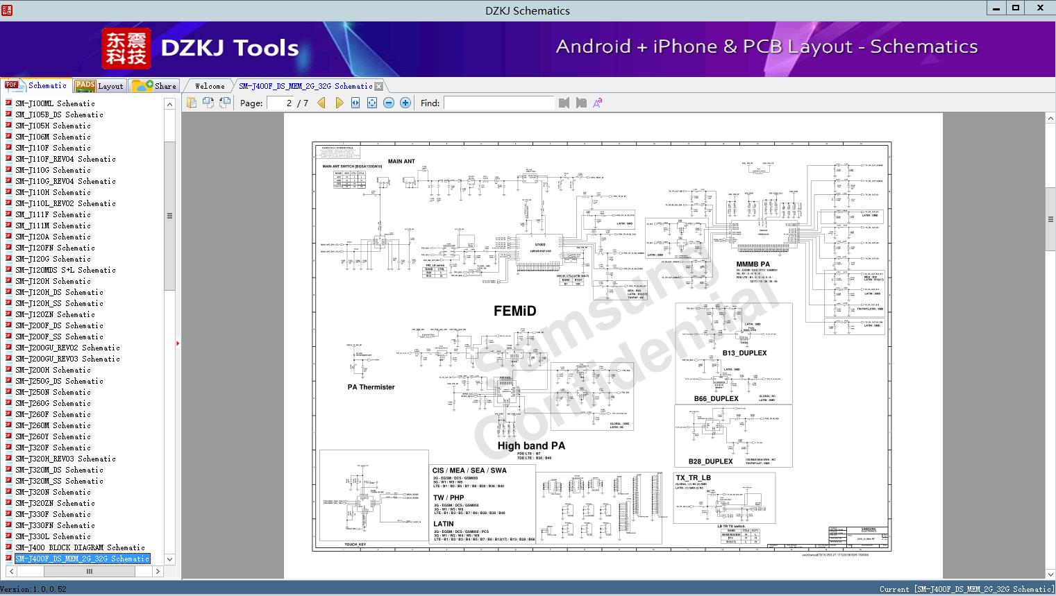 SM-J400F_DS_MEM_2G_32G Schematic