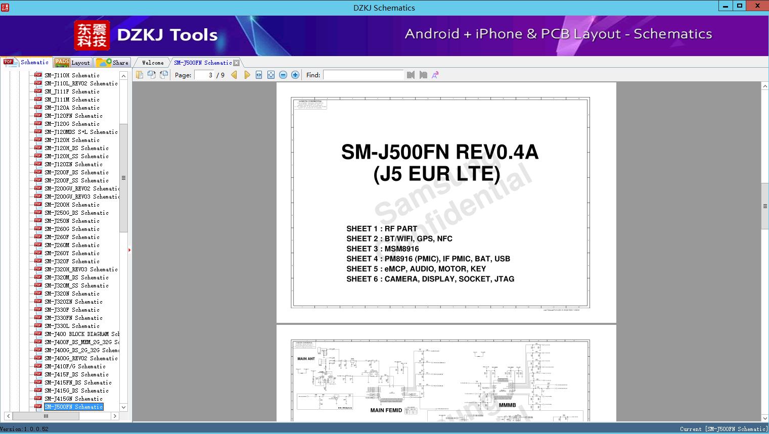 SM-J500FN Schematic