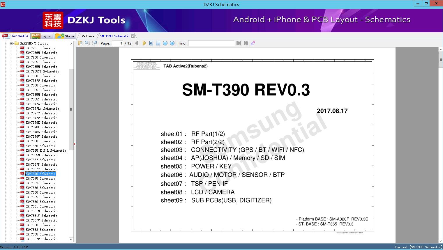 SM-T390 Schematic