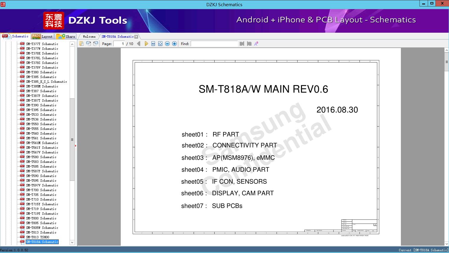 SM-T818A Schematic