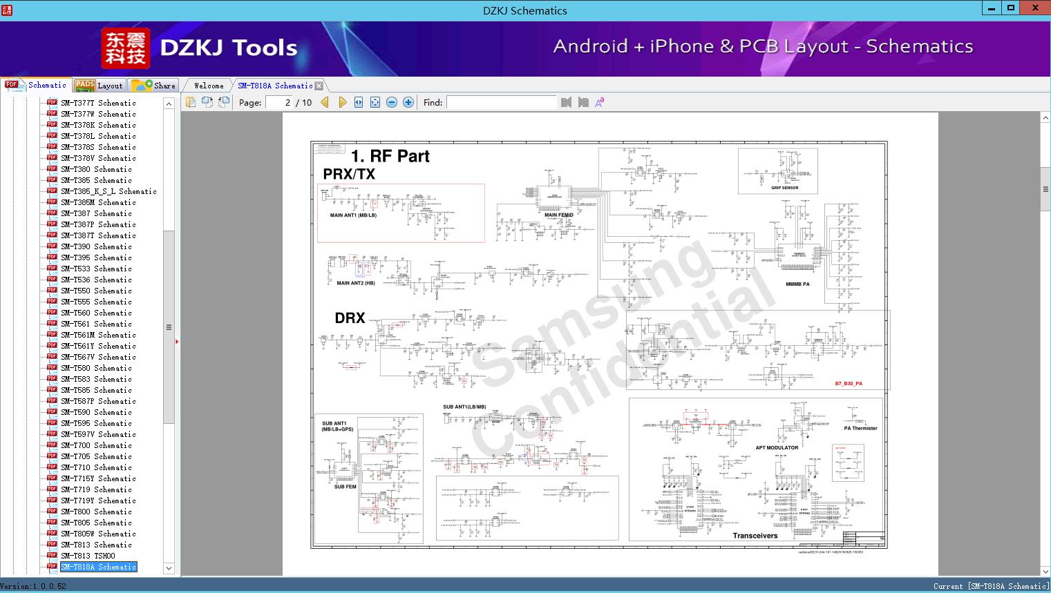 SM-T818A Schematic