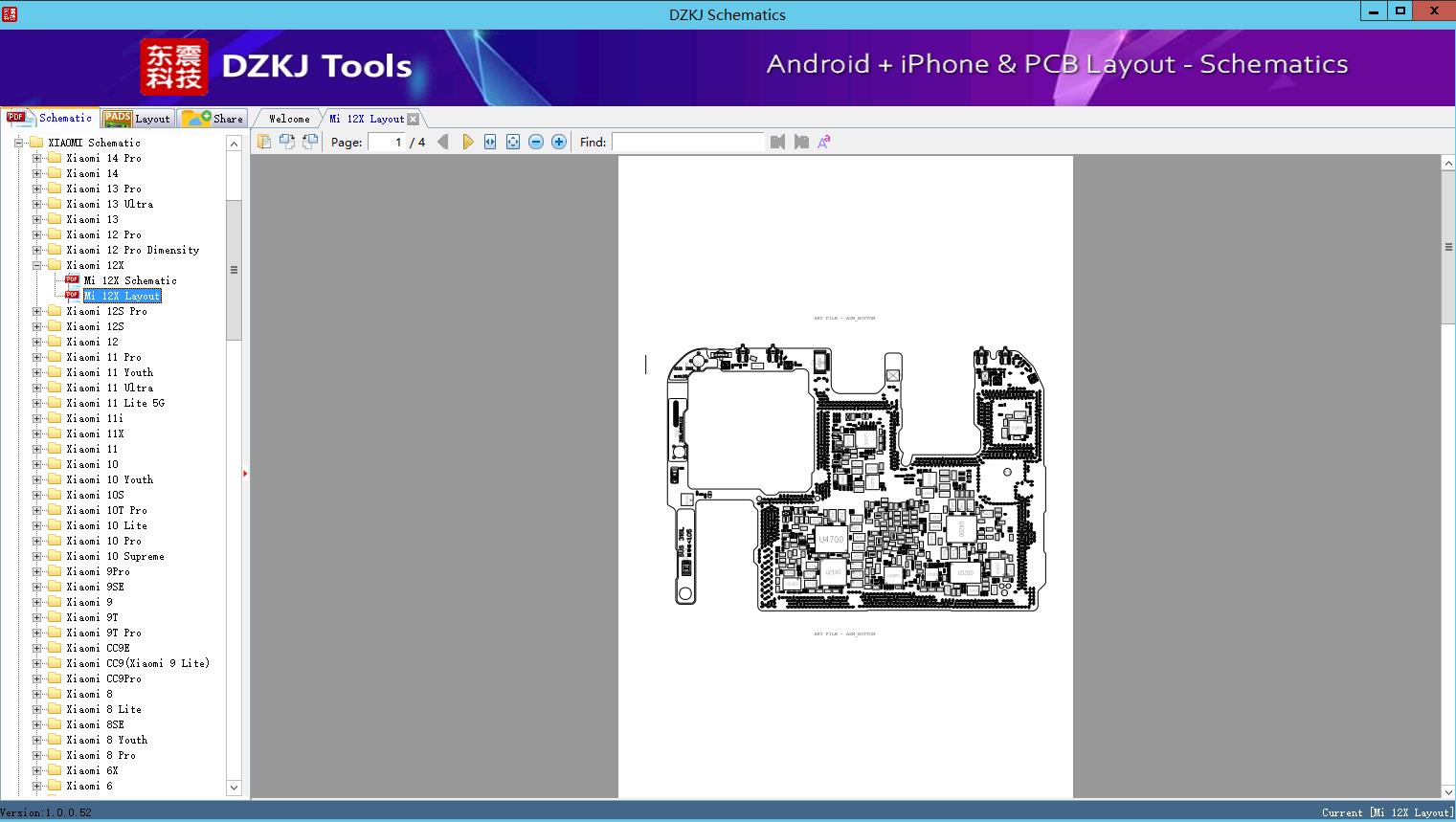 Mi 12X Layout