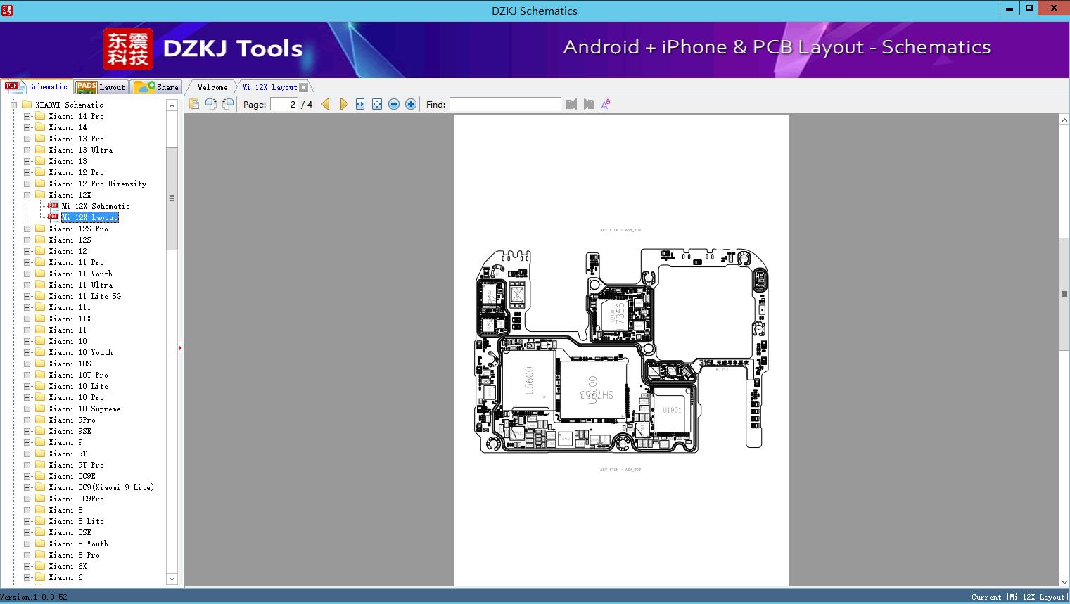 Mi 12X Layout