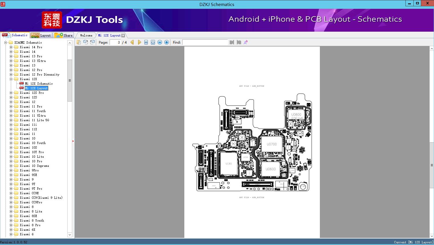 Mi 12X Layout