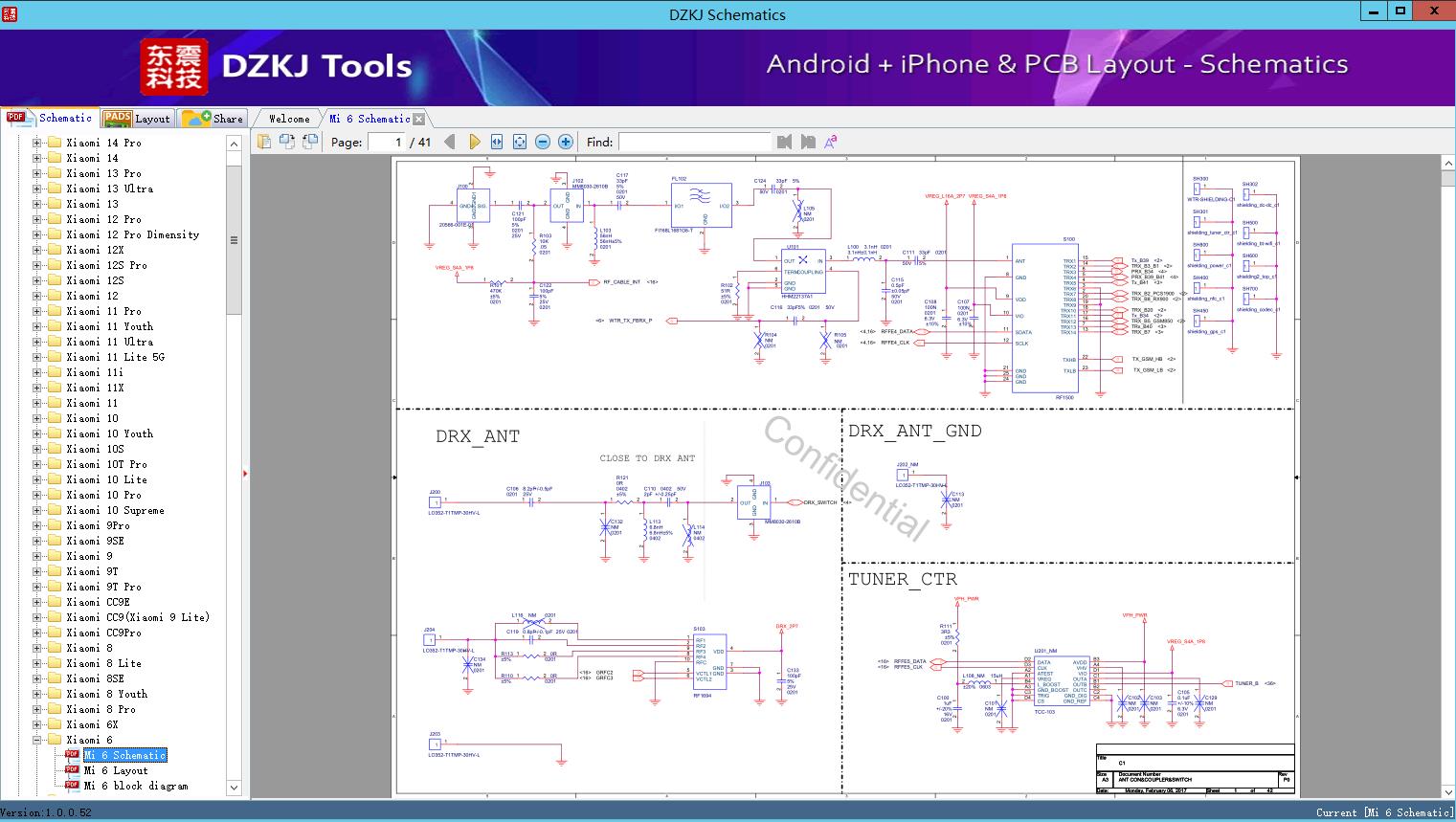 Mi 6 Schematic - Xiaomi 6 - Xiaomi Schematic - Dzkj Schematics & Pcb Layout