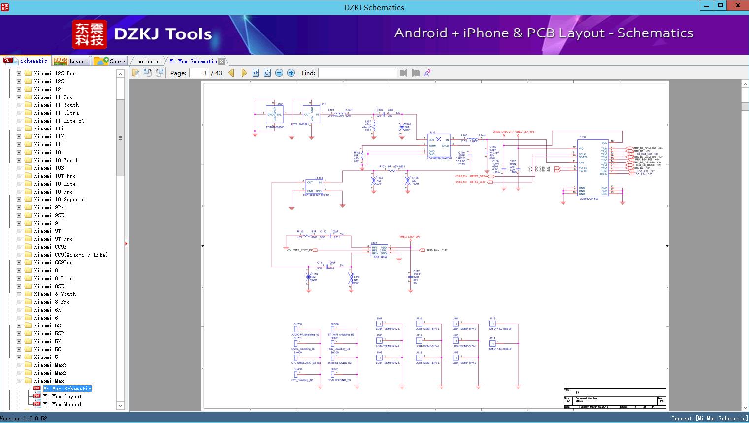 Mi Max Schematic