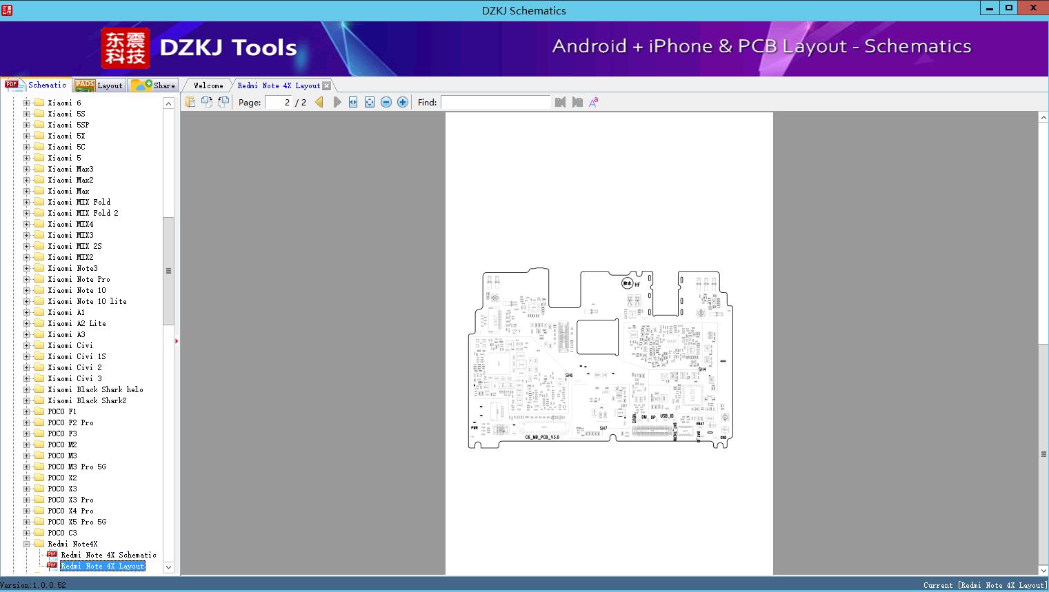 Redmi Note 4X Layout