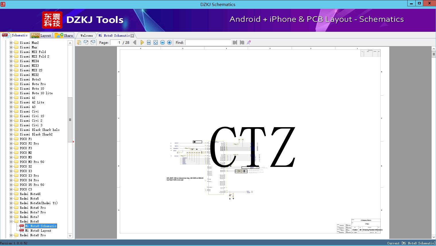 Mi Note8 Schematic