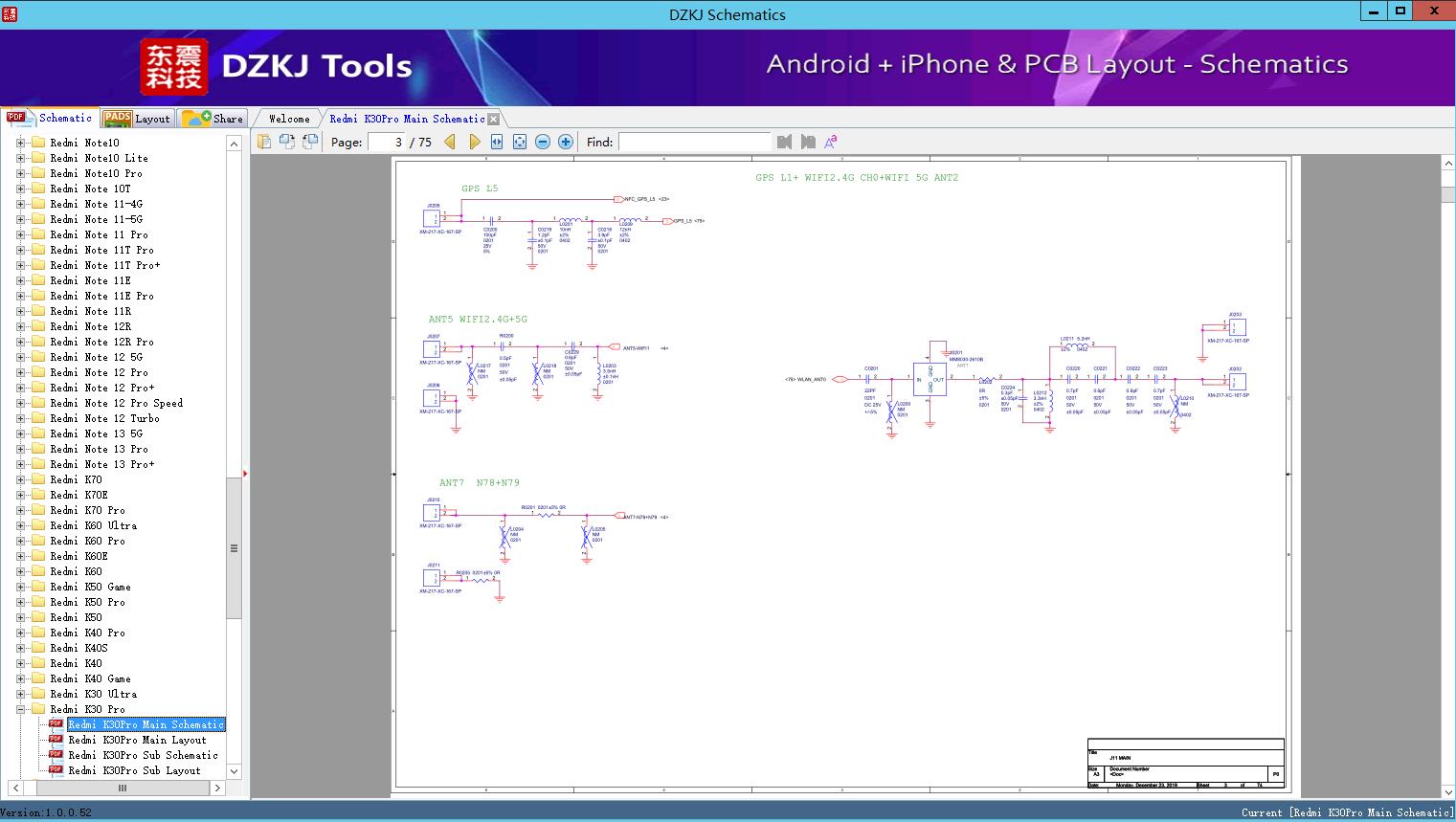 Redmi K30Pro Main Schematic