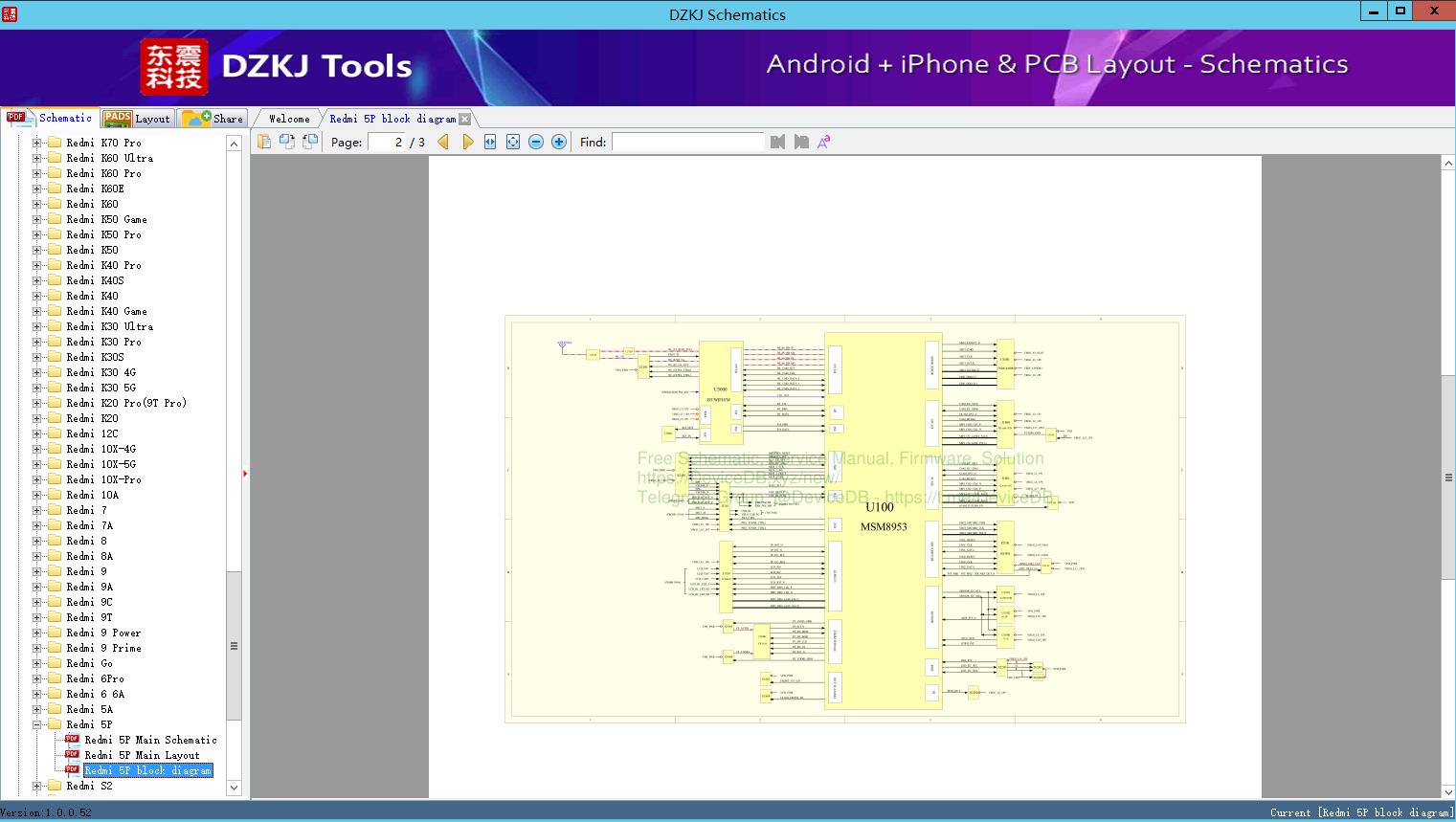 Redmi 5P block diagram