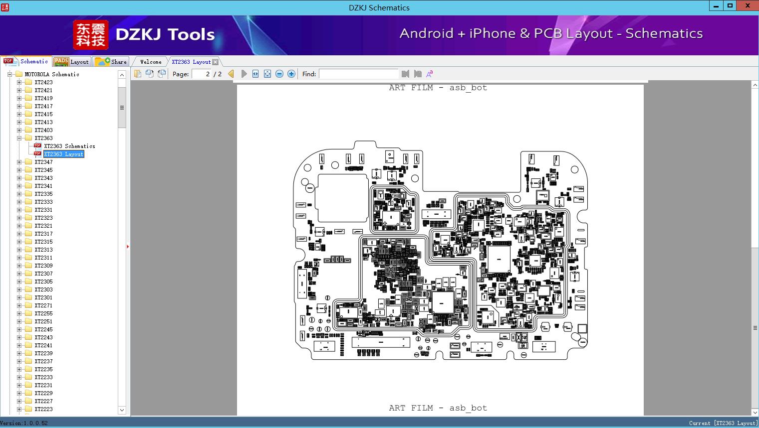 XT2363 Layout - XT2363 - MOTOROLA Schematic - DZKJ Schematics & PCB Layout