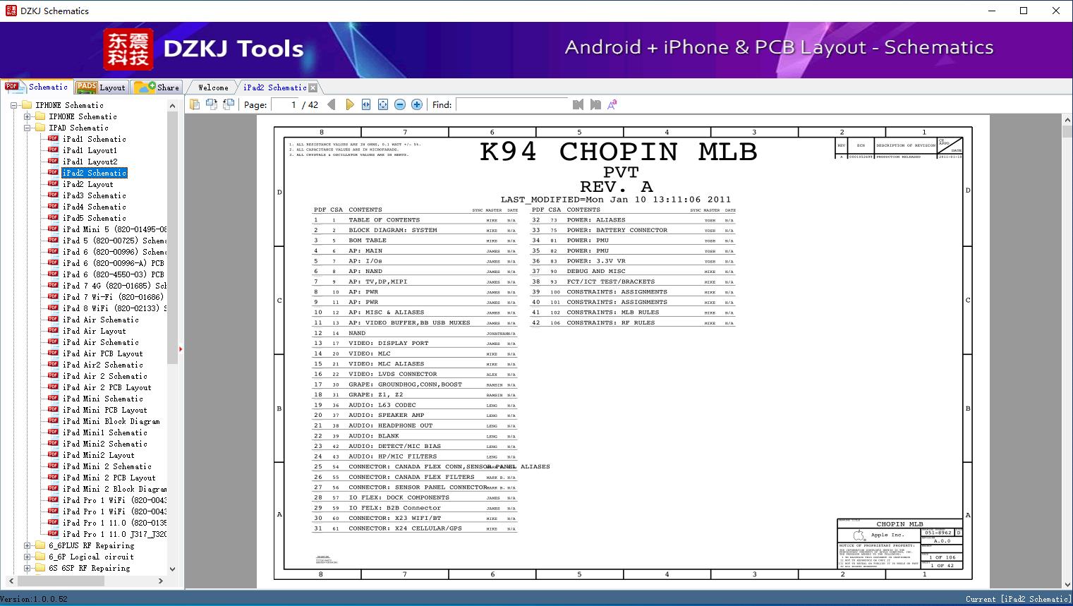 iPad2 Schematic