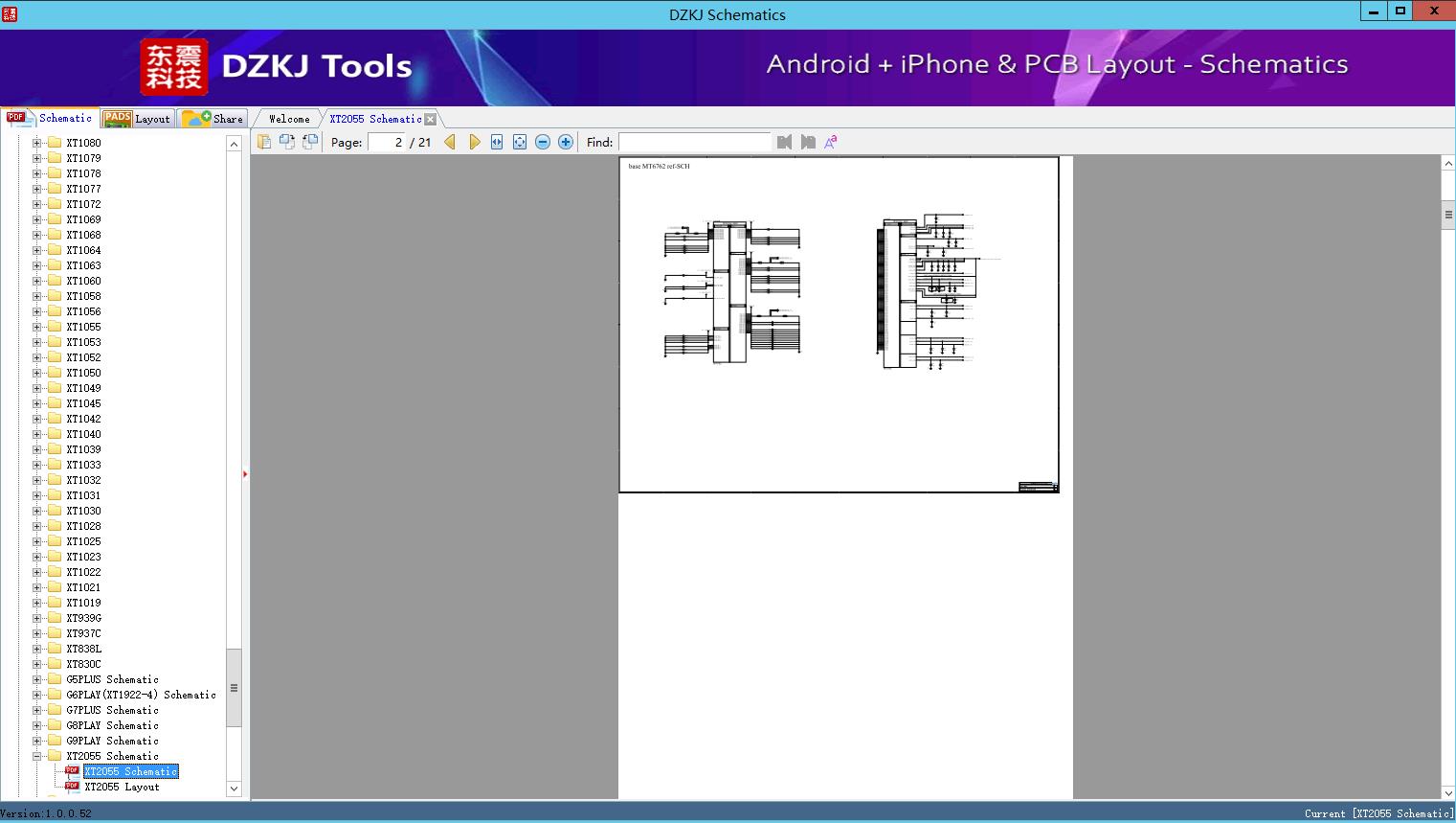 XT2055 Schematic