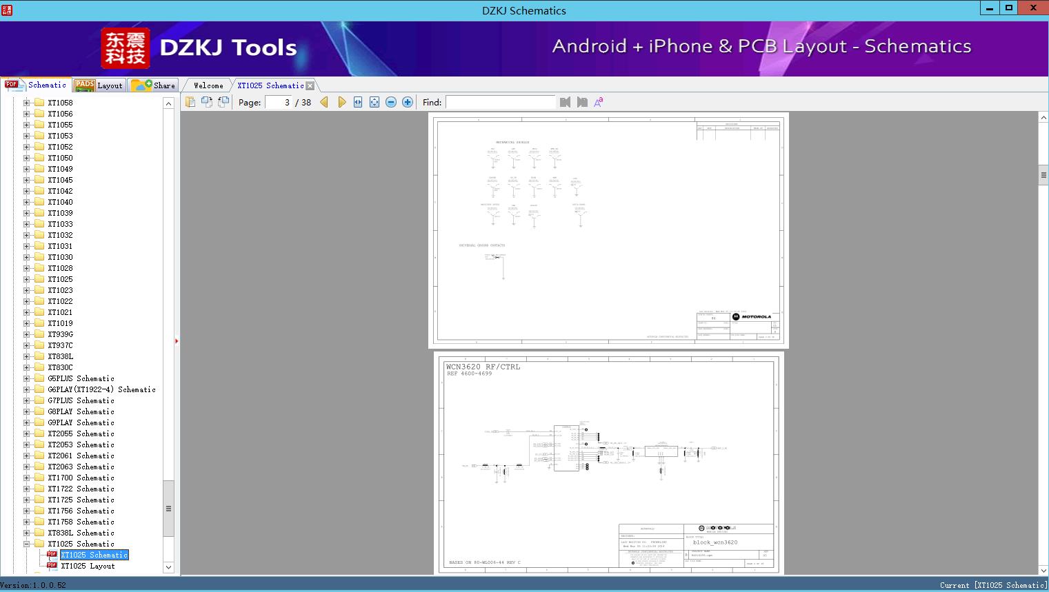 XT1025 Schematic