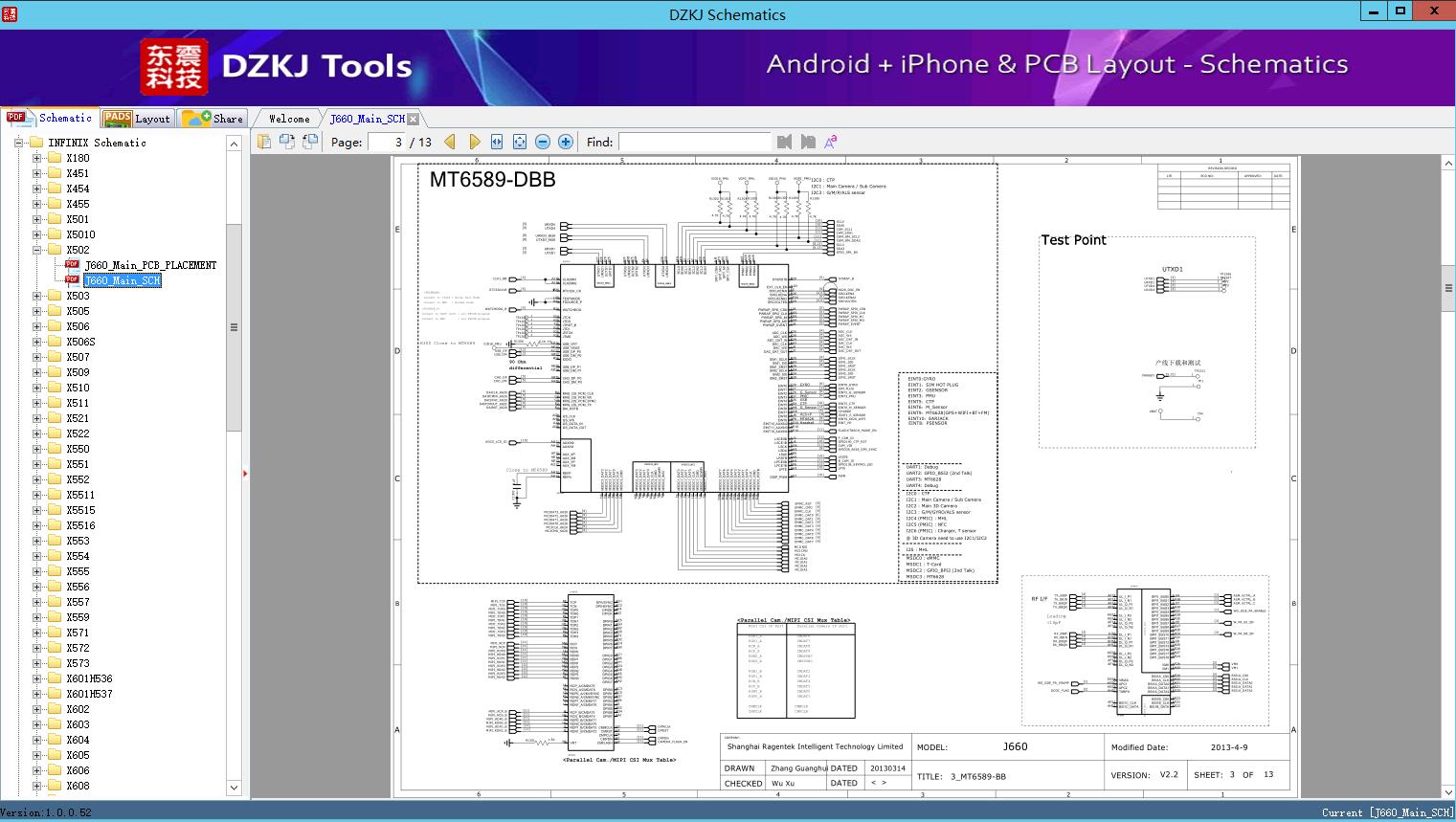 J660 Main Sch - X502 - Infinix Schematic - Dzkj Schematics & Pcb Layout