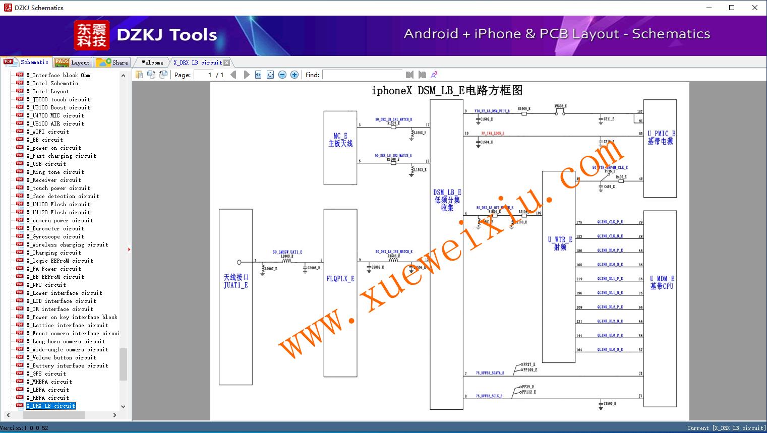 X_DRX LB circuit - IPHONE X Circuit Maintenance - IPHONE Schematic ...