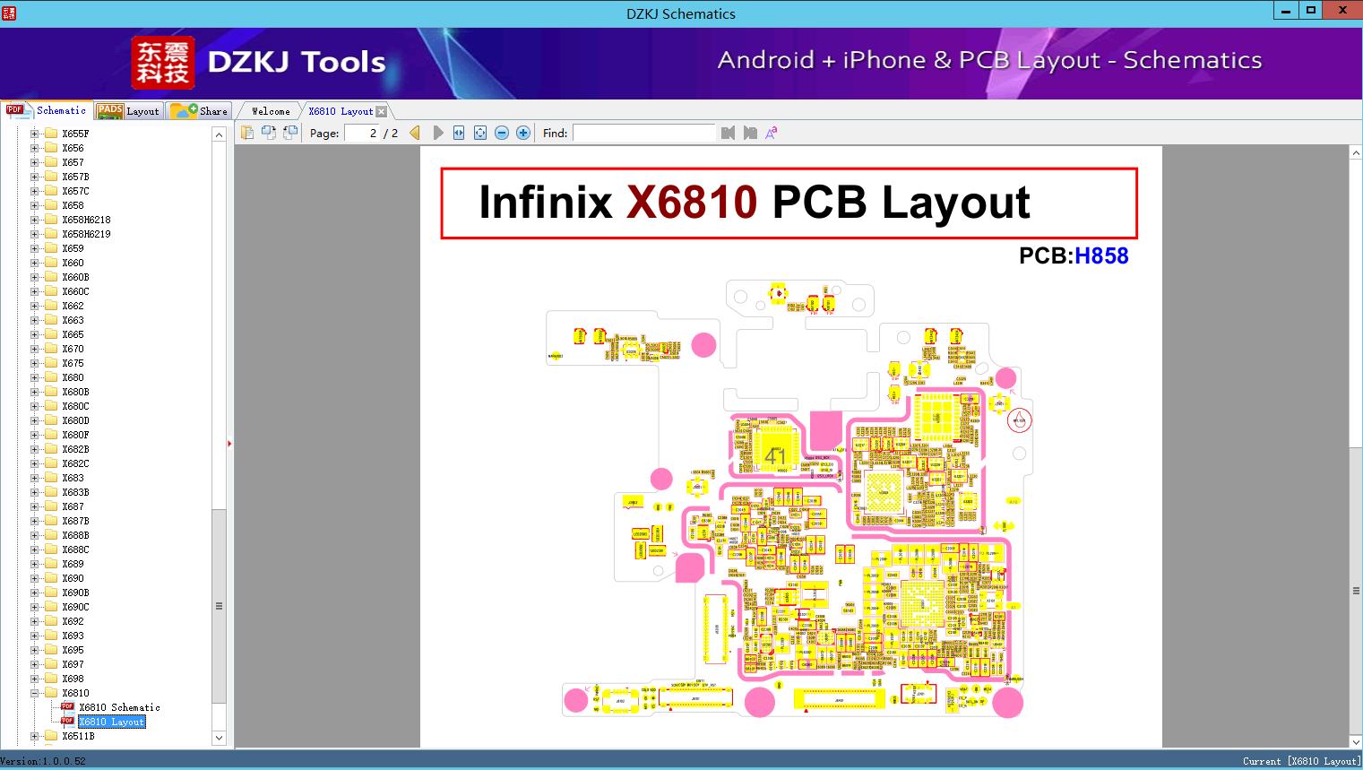 X6810 Layout - X6810 - INFINIX Schematic - DZKJ Schematics & PCB Layout