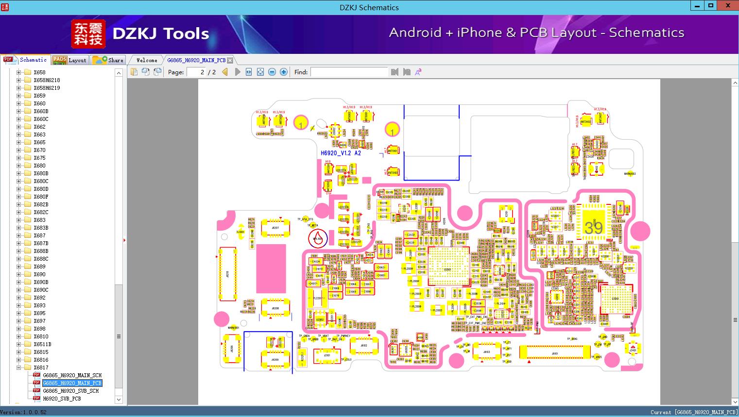 G6865 H6920 Main Pcb - X6817 - Infinix Schematic - Dzkj Schematics 