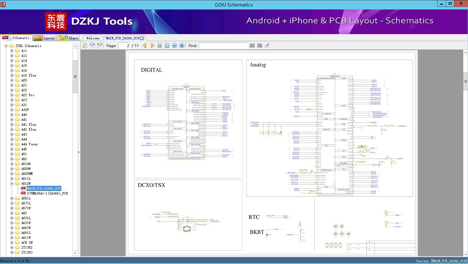 MAIN_PCB_SA366_SCH - A512W - ITEL Schematic - DZKJ Schematics & PCB Layout