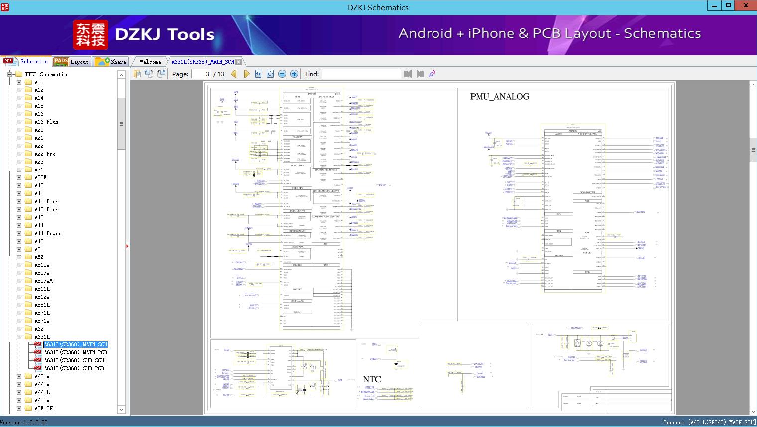 A631L(SR368)_MAIN_SCH - A631L - ITEL Schematic - DZKJ Schematics & PCB ...