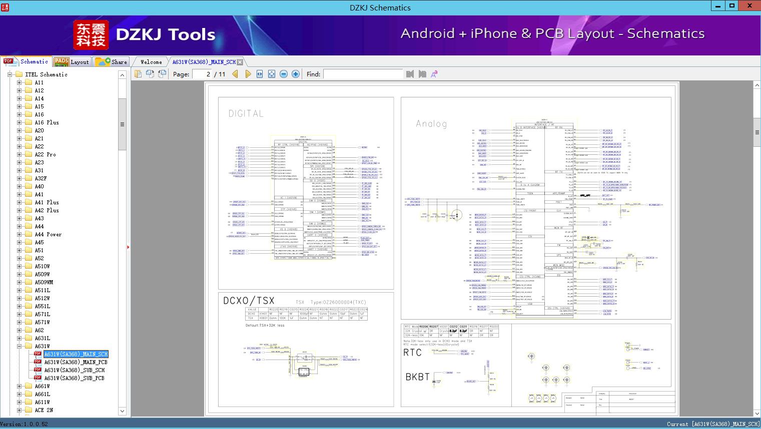 A631W(SA368)_MAIN_SCH - A631W - ITEL Schematic - DZKJ Schematics & PCB ...