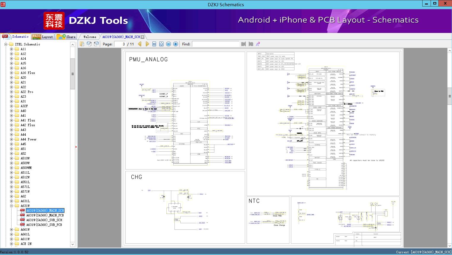 A631W(SA368)_MAIN_SCH - A631W - ITEL Schematic - DZKJ Schematics & PCB ...