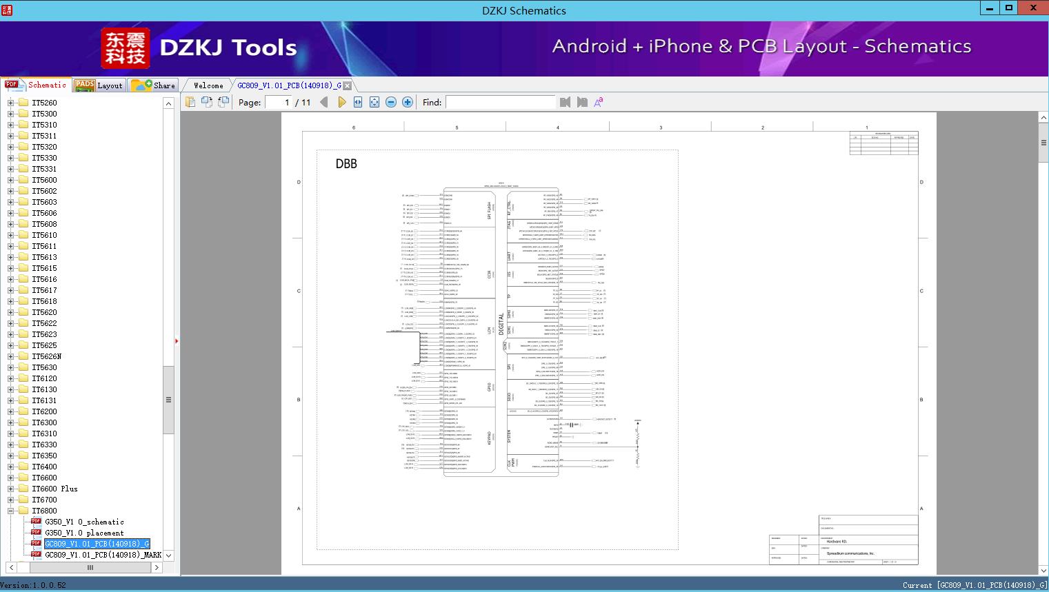 GC809_V1.01_PCB(140918)_G - IT6800 - ITEL Schematic - DZKJ Schematics ...