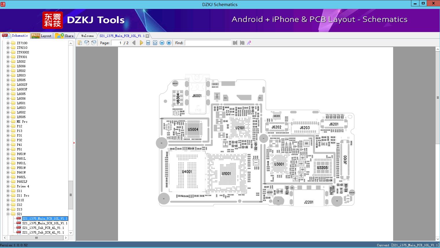 S21_i375_Main_PCB_10L_V1.1 - S21 - ITEL Schematic - DZKJ Schematics ...