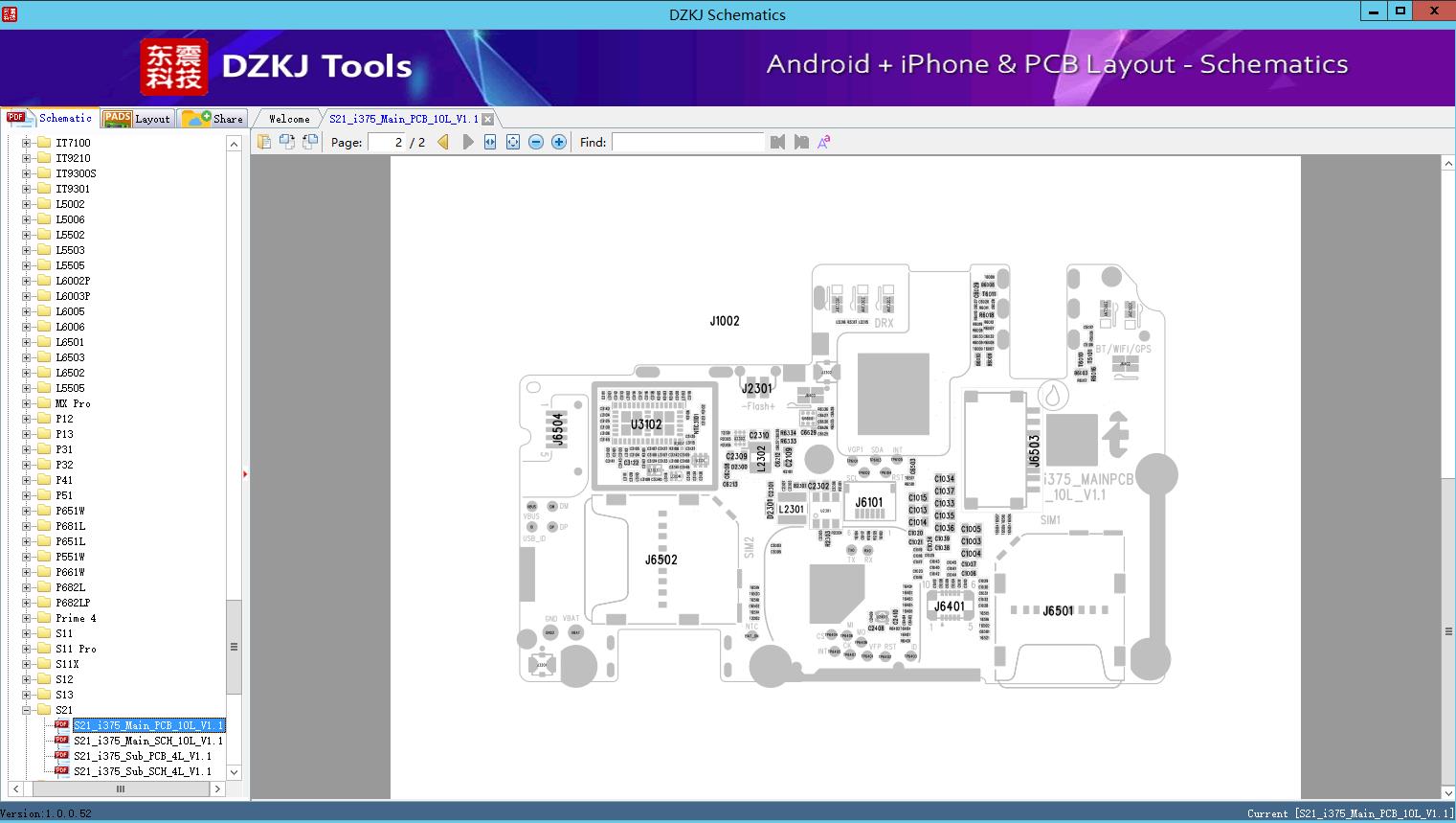 S21_i375_Main_PCB_10L_V1.1 - S21 - ITEL Schematic - DZKJ Schematics ...