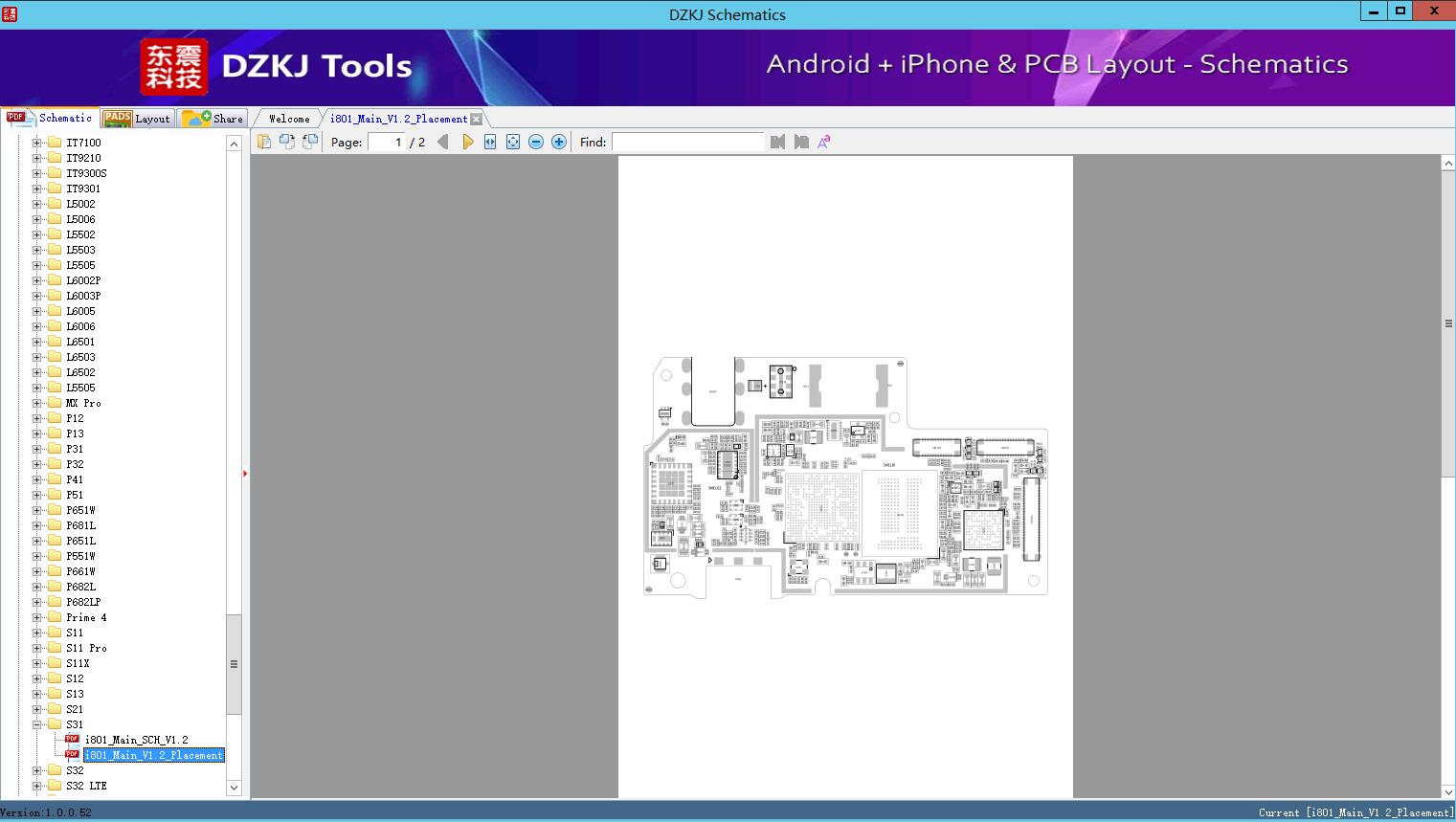 i801_Main_V1.2_Placement - S31 - ITEL Schematic - DZKJ Schematics & PCB ...