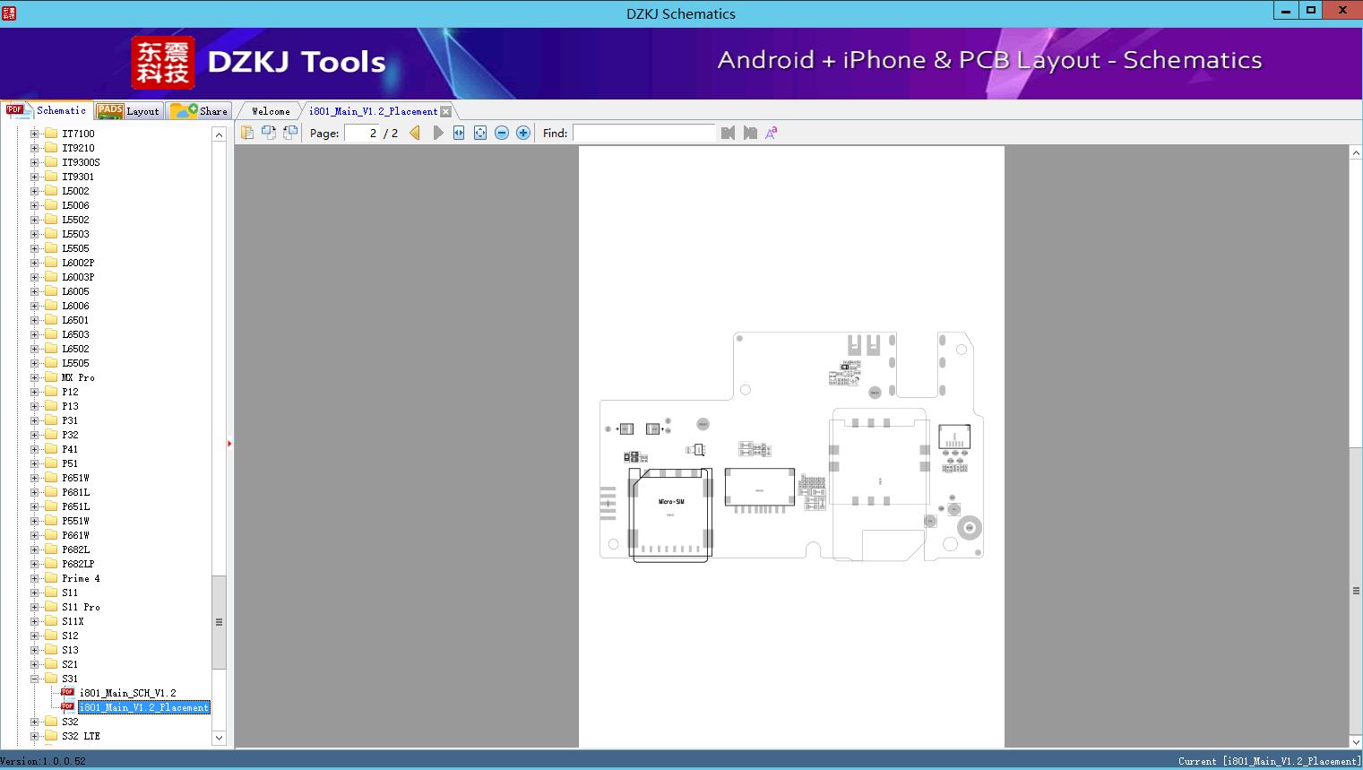 i801_Main_V1.2_Placement - S31 - ITEL Schematic - DZKJ Schematics & PCB ...