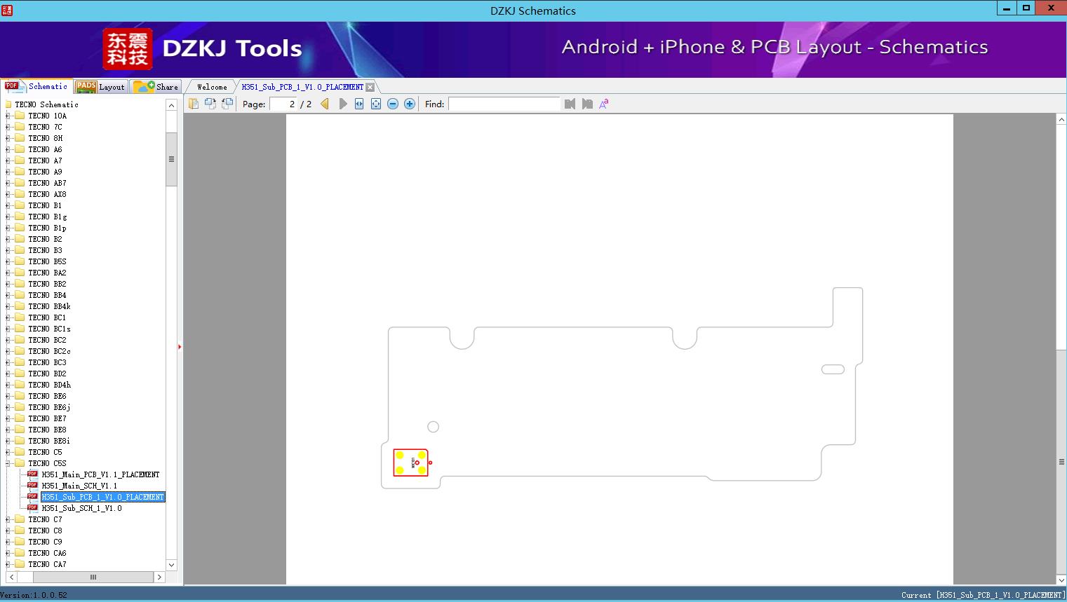 H351_Sub_PCB_1_V1.0_PLACEMENT