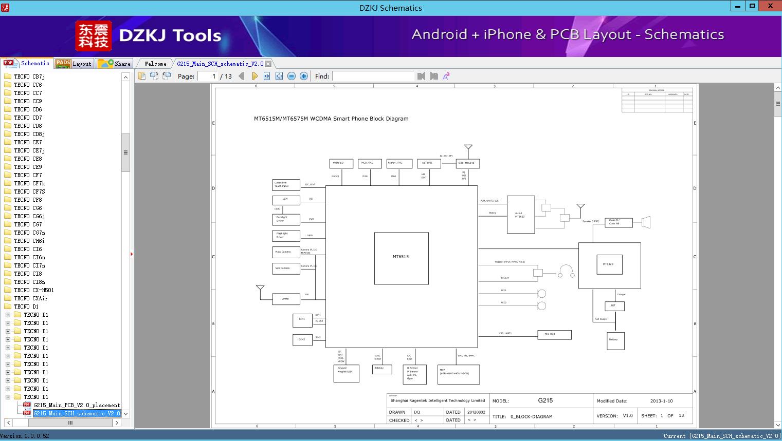 G215_Main_SCH_schematic_V2.0 - TECNO D1 - DZKJ Schematics & PCB Layout