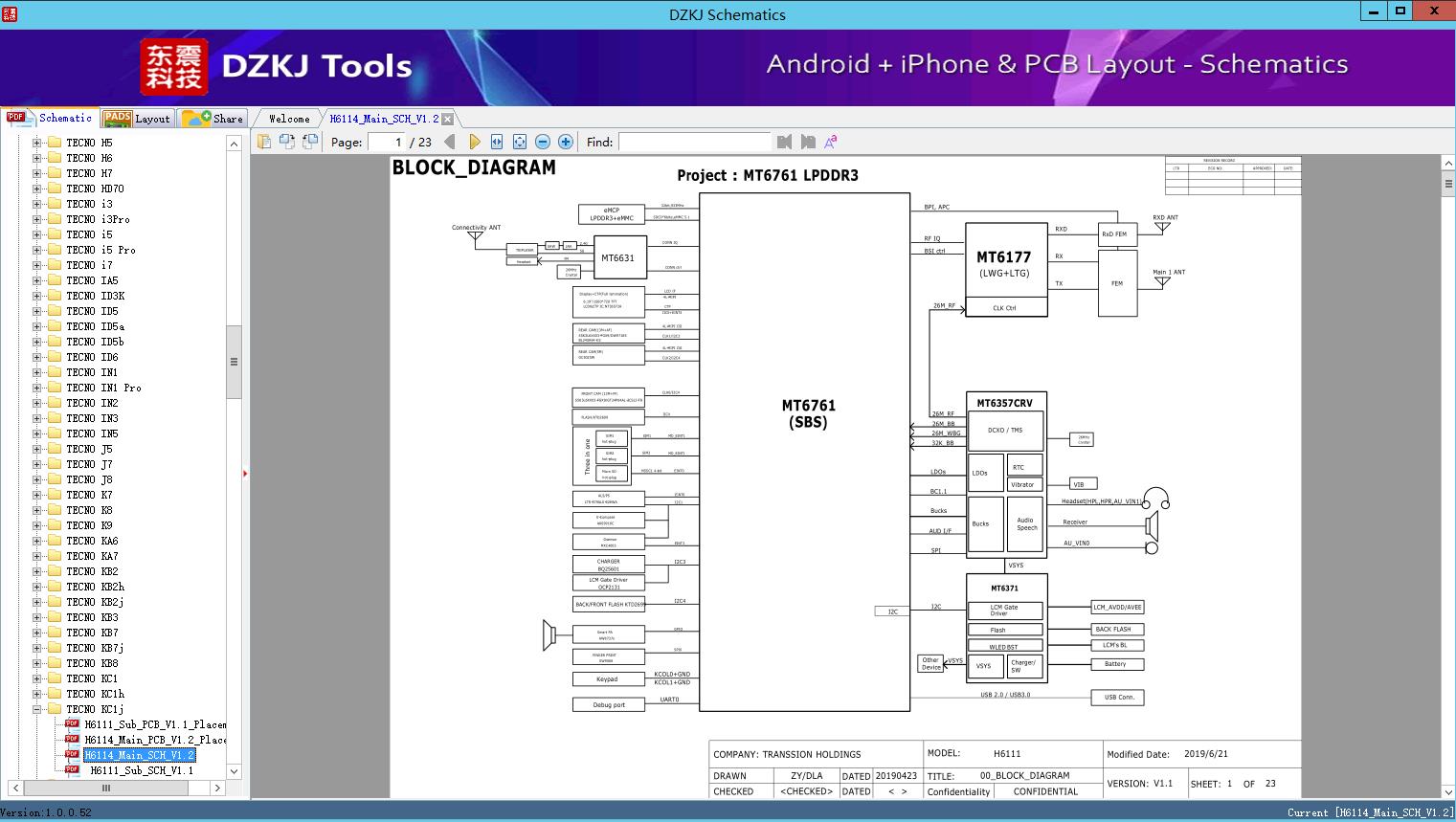 H6114_Main_SCH_V1.2 - TECNO KC1j - TECNO Schematic - DZKJ Schematics ...