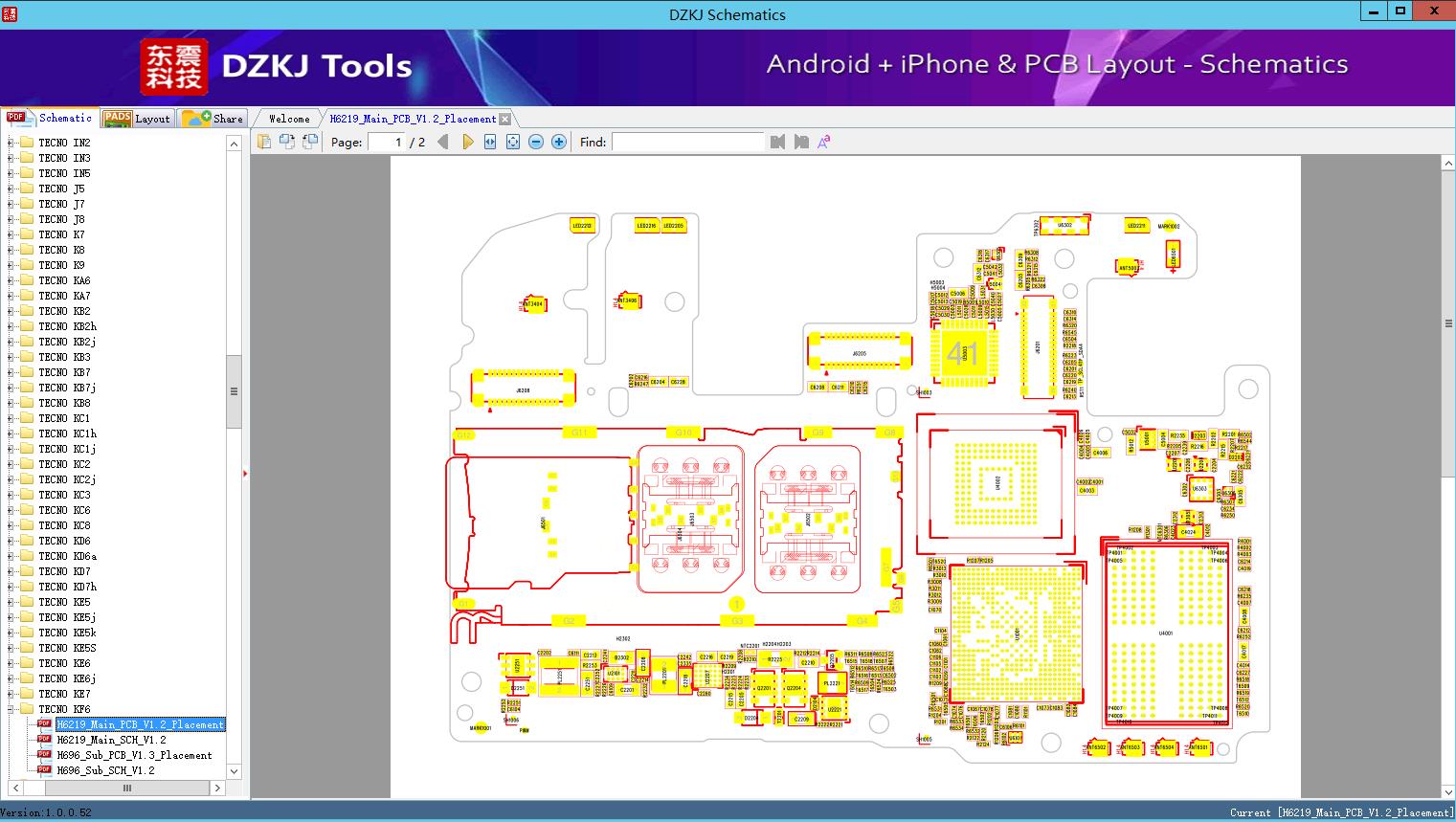 H6219_Main_PCB_V1.2_Placement