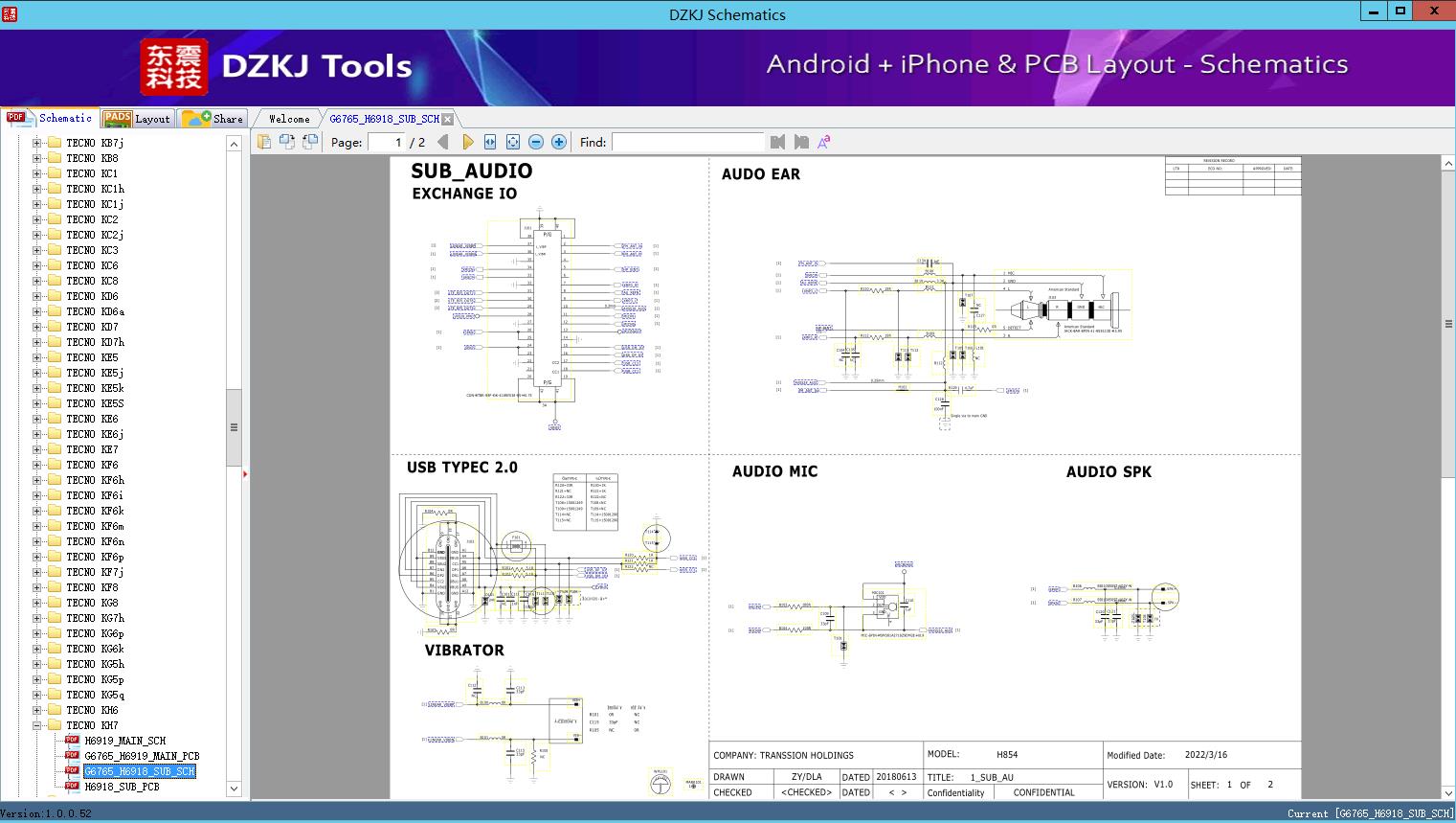 G6765_H6918_SUB_SCH - TECNO KH7 - TECNO Schematic - DZKJ Schematics ...